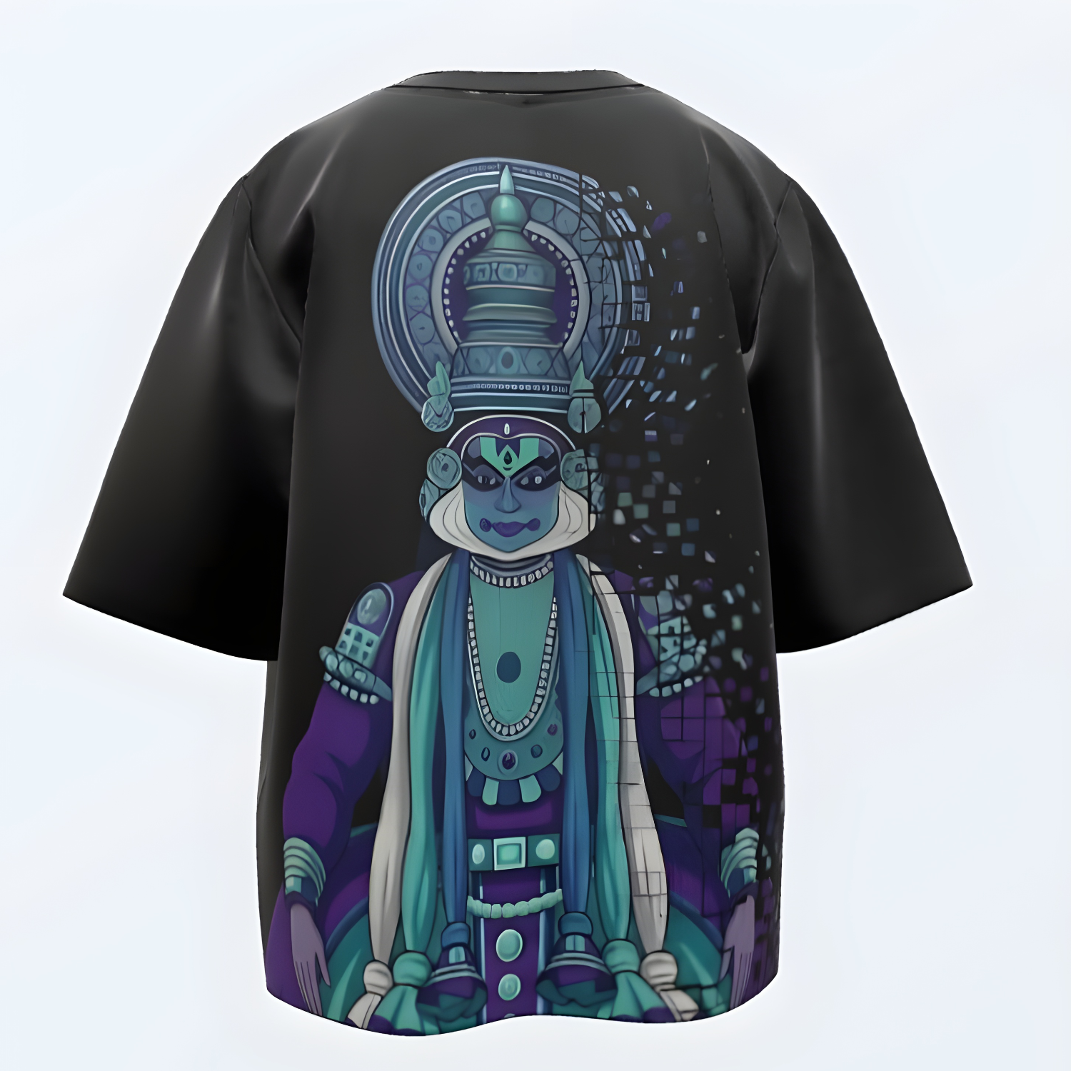 Broken Kathakali - Unisex Oversized Tee - Image 4