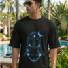 Circle of Adiyogi oversized tee – Shiva design, male model front