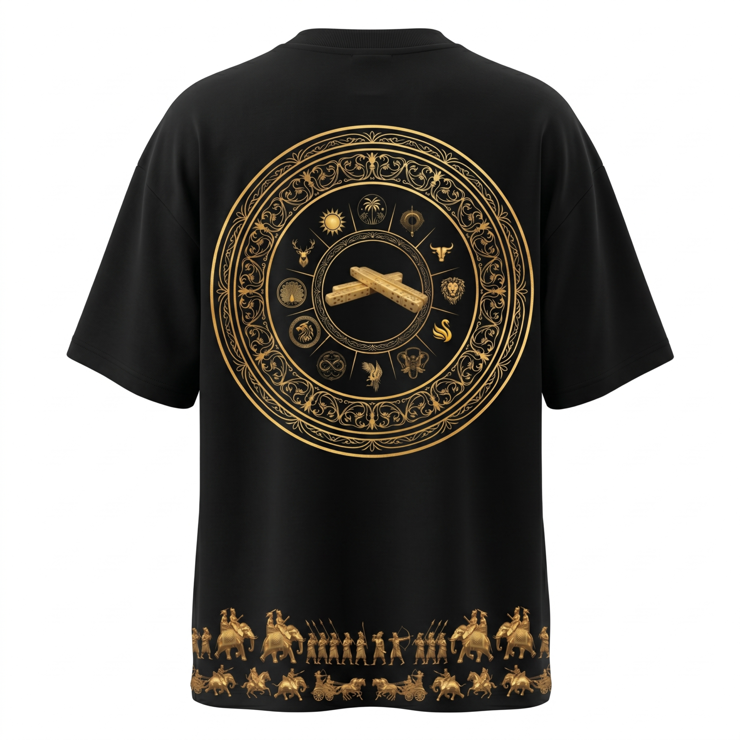 Kurukshetra Tee Back view by Zovinos